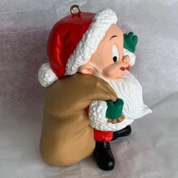 Hallmark Keepsake Ornament Vintage 1993 Elmer Fudd with Santa Sack Original box - Picture 3 of 11
